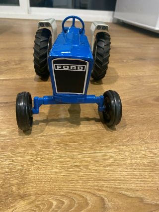 Blue Ford 4600 Tractor Toy - Missing Top Muffler Exhaust