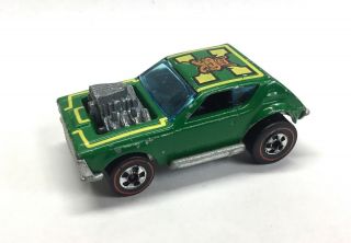 Vintage 1974 Hot Wheels Amc Gremlin Grinder - Green Redline Car