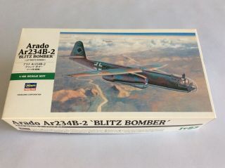 Hasegawa Arado Ar234b - 2 Blitz Bomber Jt83 1/48 (open Box)