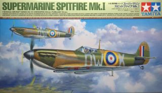 Tamiya 61119 1/48 Scale Model Aircraft Kit Wwii Raf Supermarine Spitfire Mk.  I