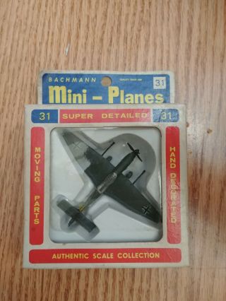 Vintage Bachmann Mini Planes 31 Stuka Ju - 87 G 8331:69