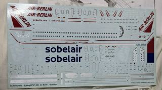 2 Revell Model Kits Boeing 737 - 800 Air Berlin 1:144 & Douglas DC - 7C 1:122 3