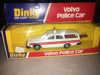 Dinky Toys Model No.  243 Volvo Police Car,  Dog Box Very Good