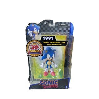 Jazwares Sonic The Hedgehog Sonic Through Time 1991 20th Anniversary Figure
