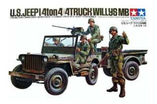 Mib Tamiya 1/35 Scale Us Army World War 2 Willys Jeep