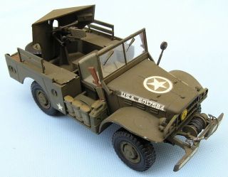 Dodge Wc - 51 And Gmc M6 37mm,  Scale 1/35,  Hand - Made Plastic Model