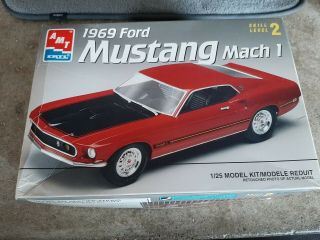 Amt / Ertl 1969 Ford Mustang Mach 1 1/25 Open Box Complete