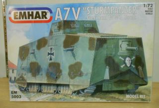 1/72 Emhar A7v Tank 5003 Wwi Sturmpanzer