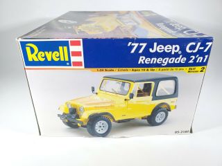 2003 Revell ' 77 JEEP CJ - 7 RENEGADE 2 ' n1 Model Car Truck Kit 85 - 2180 - Started 3