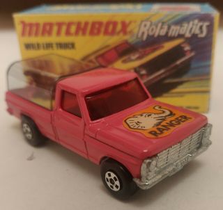 Matchbox Superfast 57 Wild Life Truck 1973 Custom/crafted Box
