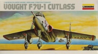 Lindberg 1:48 Vought F7u - 1 Cutlass Plastic Aircraft Model Kit 2320u