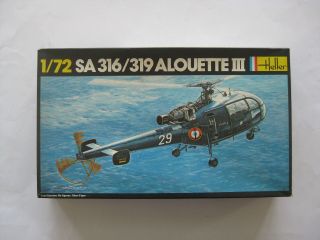 1|72 Model Helicopter Sa 316/319 Alouette Iii Heller D12 - 2558