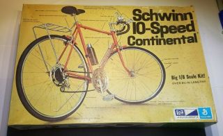 Mpc Plastic Model Kit Schwinn 10 - Speed Continental Bicycle