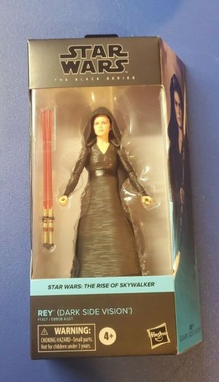 Rey (dark Side Vision) Star Wars The Black Series 6” Hasbro Figure In Hand