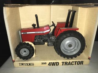 Vintage 1987 Ertl 1/16 Massey Ferguson 398 Tractor Farm Toy 1181