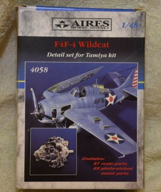 Aires 1/48 F4f Wildcat Detail Set For Tamiya