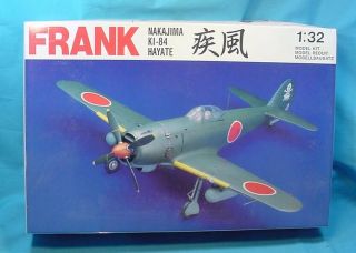 Vintage Frank Nakajima Ki - 84 Hayate Model Airplane Kit 1:32 Scale