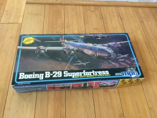 1982 Mpc Boeing B - 29 Superfortress Airplane 1/72 Scale Model Kit