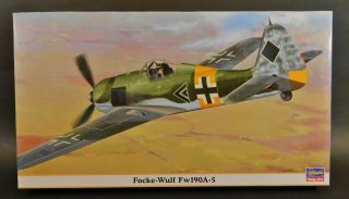 Vintage Hasegawa Focke - Wulf Fw190a - 5 1/48 Scale Model Kit 09798