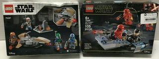 Lego Star Wars Sith Troopers & Mandalorian Battle Packs