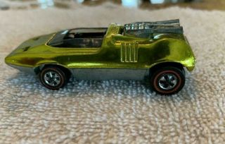 1970 100 Hot Wheels Redline Lime Peeping Bomb With Button Nm