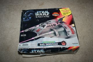 Star Wars Potf2 Electronic Rebel Snowspeeder W/box & Insert - T1207