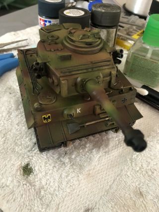 German Heavy Tank - Tiger 1 : Meng : Built: Camouflaged.  Pls See Photos
