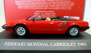 1/43 Ixo Ferrari 1983 Mondial Cabriolet.  And Boxed.  Fer021