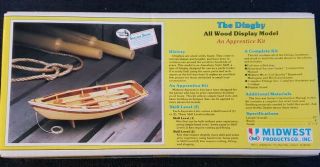 Vintage The Dinghy Model Kit Midwest Products Co Boat Ship Kit 950