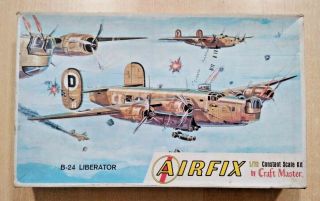 55 - 1503 Airfix 1/72nd Scale Consolidated B - 24j Liberator Plastic Model Kit