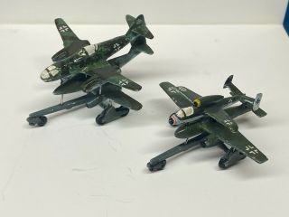 Me.  262 & He.  162 With Glide Bombs 1/200 Scale,  Built & Finished For Display,  Good