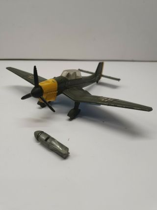Dinky Toys Model No.  721 Junkers Ju 87 B Stuka German Dive Bomber With Bomb