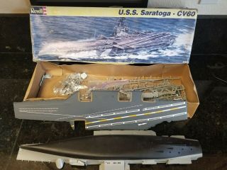 Revell Uss Saratoga Cv60 Aircraft Carrier 1/542 Scale Ship Model Kit