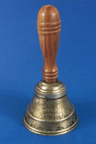 Captain " S Table R.  M.  S Titanic 1922,  Collectable Bell 6 1/2 ".  (ref D 445)