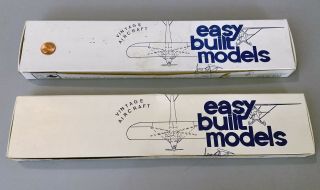 2 Easy Built Models Balsa Wood Model Airplane Kit Rubber Power: Ff45 & Ff46