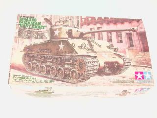 1/35 Tamiya M4a3e8 Easy Eight Sherman Ww2 Tank Plastic Scale Model Kit Complete