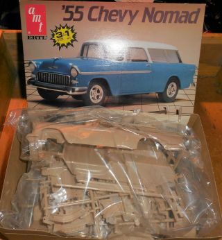 Amt Ertl 55 Chevy Nomad 1/25 Model Kit 6592 Opened Box Packages Complete