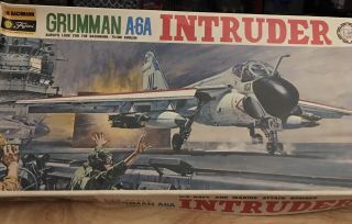 Vintage 1972 Release Fujimi 1/48 Grumman A - 6a Intruder Kit Miob