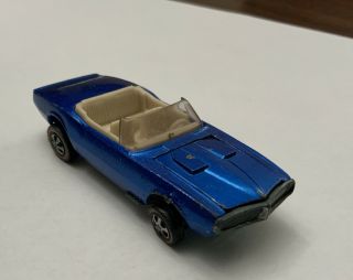 Hot Wheels Redline Custom Firebird 1968 Usa Blue