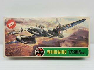 Vintage Airfix Whirlwind Heavy Fighter Airplane Wwii British Raf Model Kit 1/72