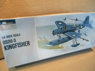 Monogram Classics 1999 1/4 " Scale Os2u - 3 Kingfisher Plane Kit 85 - 0135 Orig Box