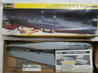 1987 Revell 5224 U.  S.  S.  Yorktown Aircraft Carrier - 1/485 Scale Model Kit