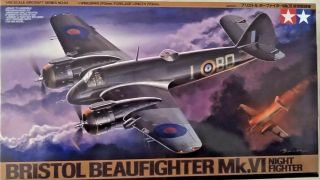Tamiya Bristol Beaufighter Mk.  Vi Night Fighter 1/48 Scale,  Kit 61064 - 2800,  Niob.