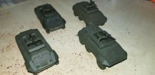 Roco Minitanks / 1:87 / Ho Scale / American M - 20 Armored Cars (four) With Mgs