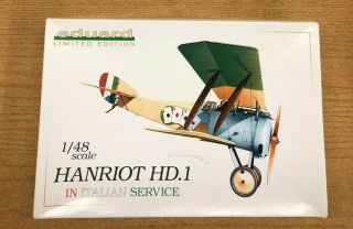 Eduard 1/48 Hanriot Hd.  1 In Italian Service Limited Edition