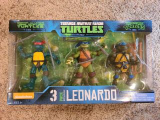 Leonardo 3 - Pack - 1984 1988 2012 Teenage Mutant Ninja Turtles Tmnt Exclusive