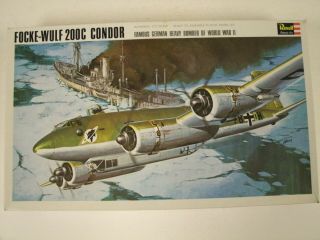 Vintage Revell Focke - Wulf 200c Condor 1:72 Model Airplane Kit H - 204