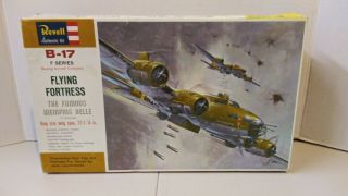 Vintage Revell 1/72 Scale B - 17 F - Series Flying Fortress Plastic Model Kit