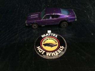 Hot Wheels Redline 1967 Custom Barracuda Usa Plus Badge