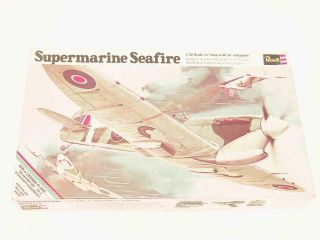 1/32 Revell Supermarine Seafire Ww2 Raf Plastic Model Kit Vintage 1969 H204